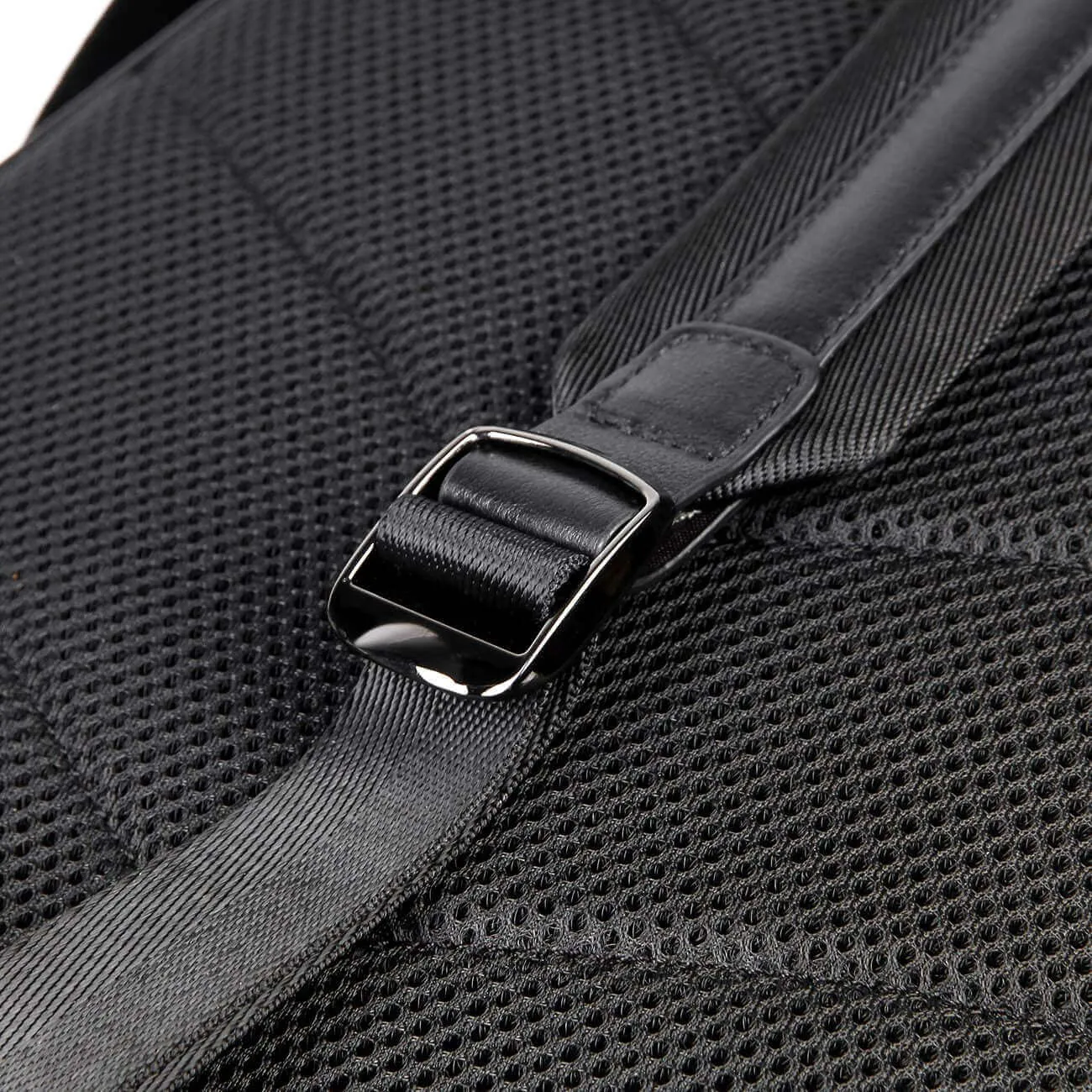 Black Leather Laptop Backpack NZ - Fits 14" Laptops