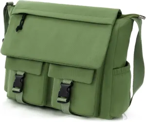 Canvas Messenger Bag for Men Women,Crossbody Shoulder Bag Travel Messenger Canvas Shoulder Work Daily Vintage