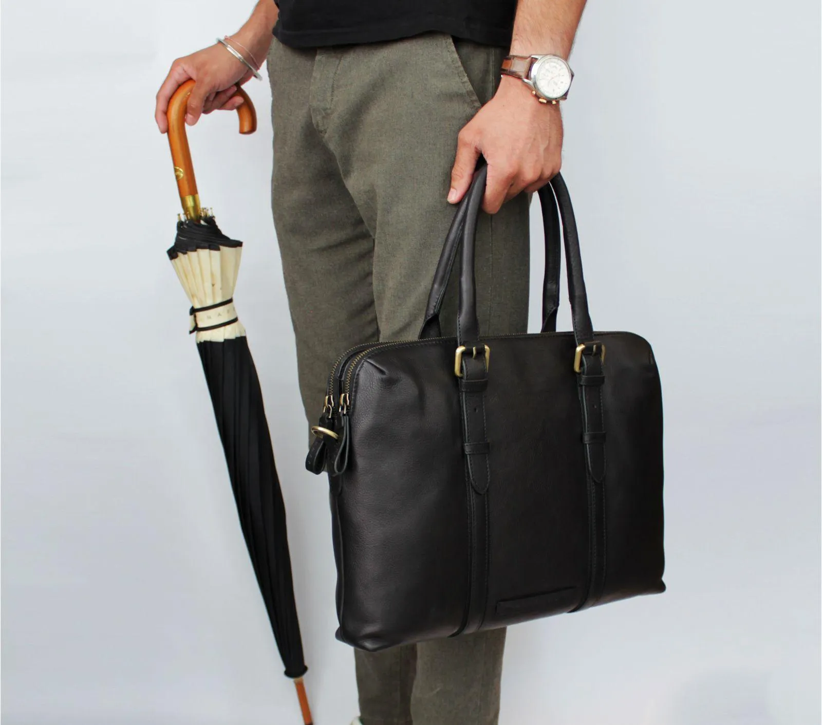 DUAL ZIP LEATHER