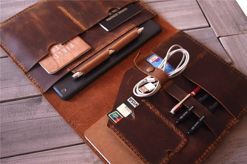 Embossed HP Laptop Sleeve Leather Cover