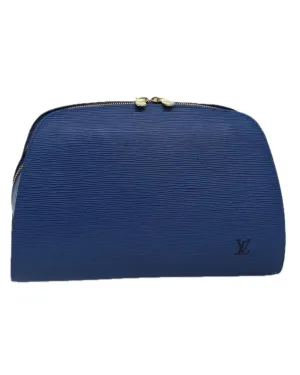 Epi Leather Dauphine GM Pouch with Metal Fittings