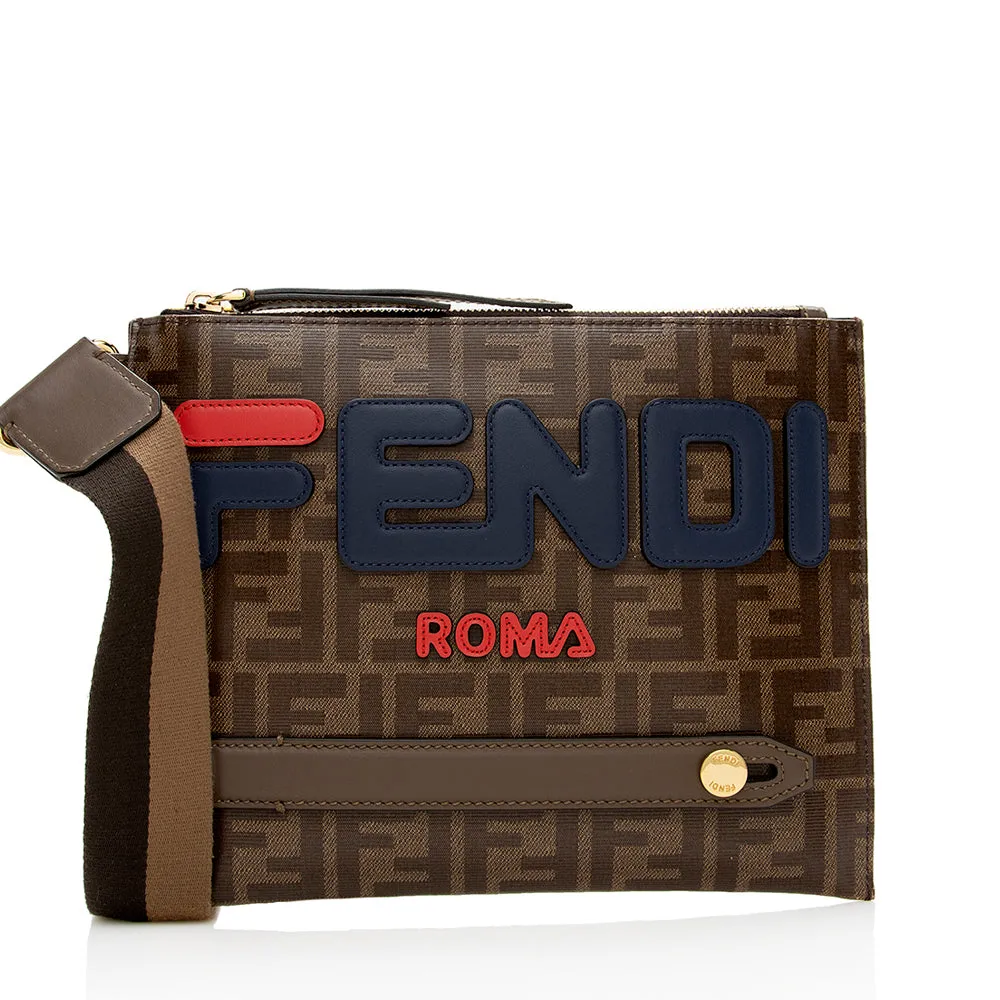 Fendi FF Spalmati Fila Messenger Bag (SHF-16130)