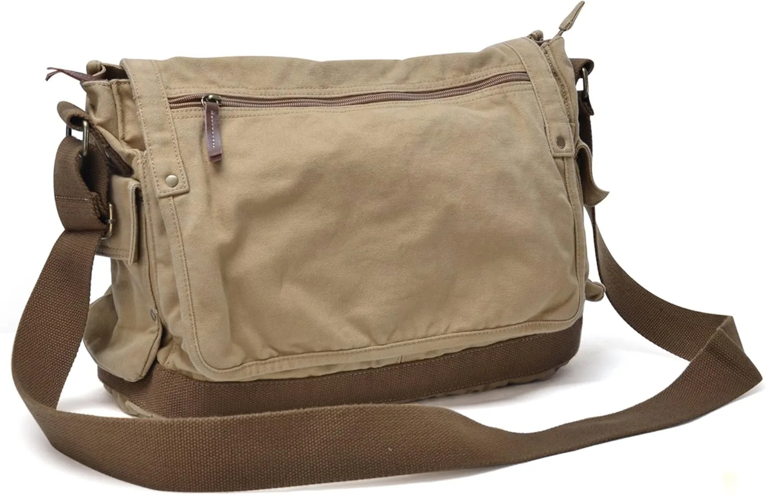 GOOTIUM Canvas Messenger Bag - Vintage Cross Body Shoulder Satchel
