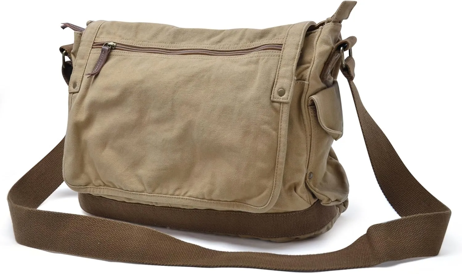 GOOTIUM Canvas Messenger Bag - Vintage Cross Body Shoulder Satchel