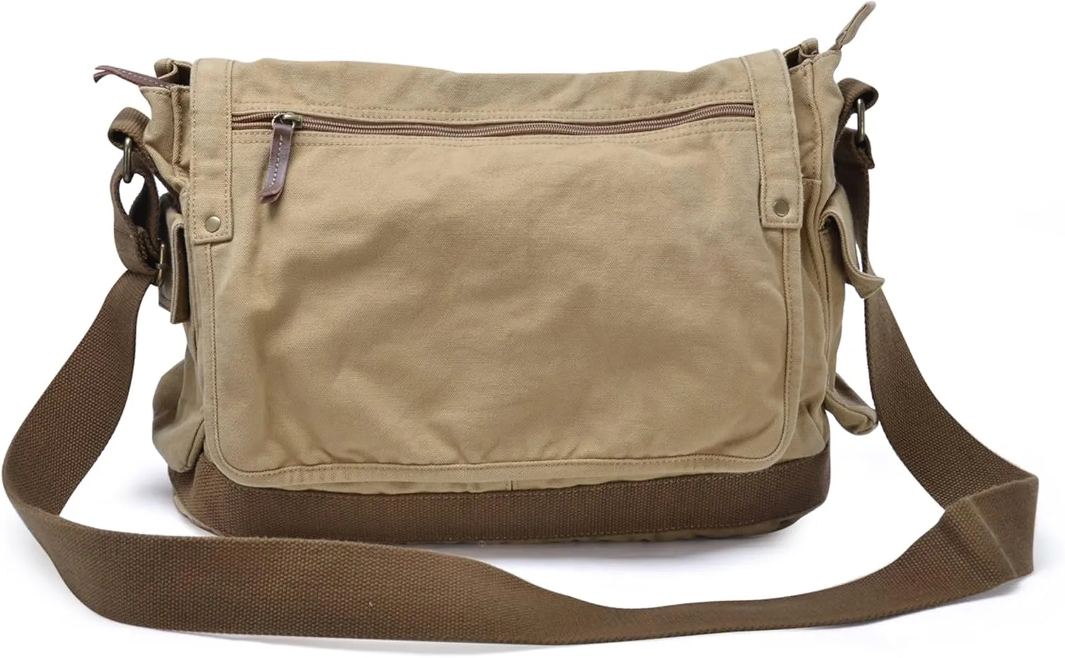 GOOTIUM Canvas Messenger Bag - Vintage Cross Body Shoulder Satchel