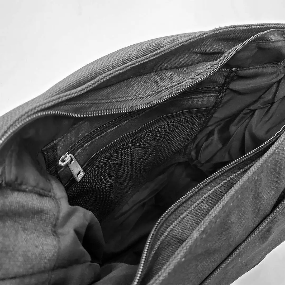 Laptop Bag - Large - Ninja Octopus White Ink on Black Bag by Namu