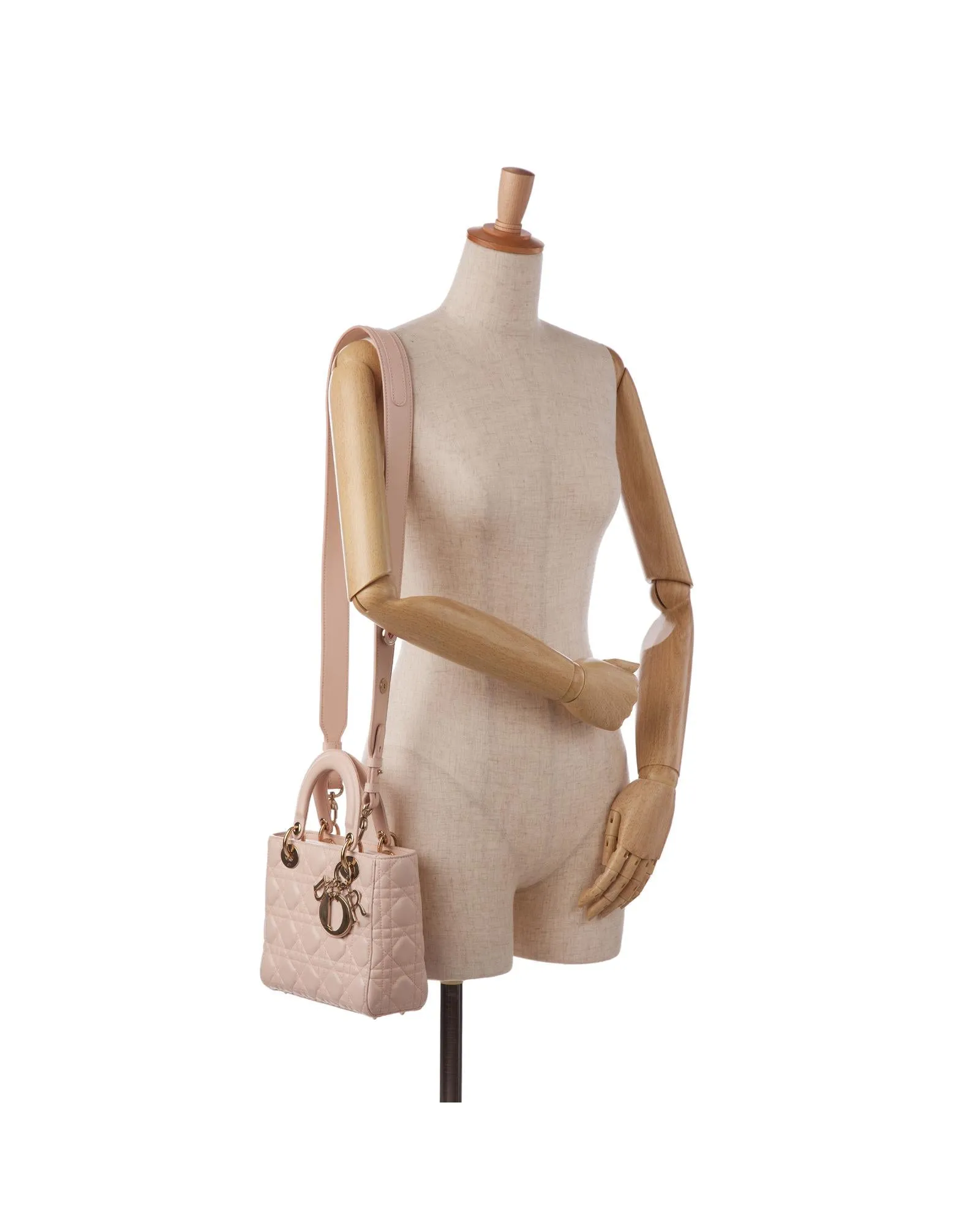 Quilted Lambskin Small Cannage Lady Dior Handbag