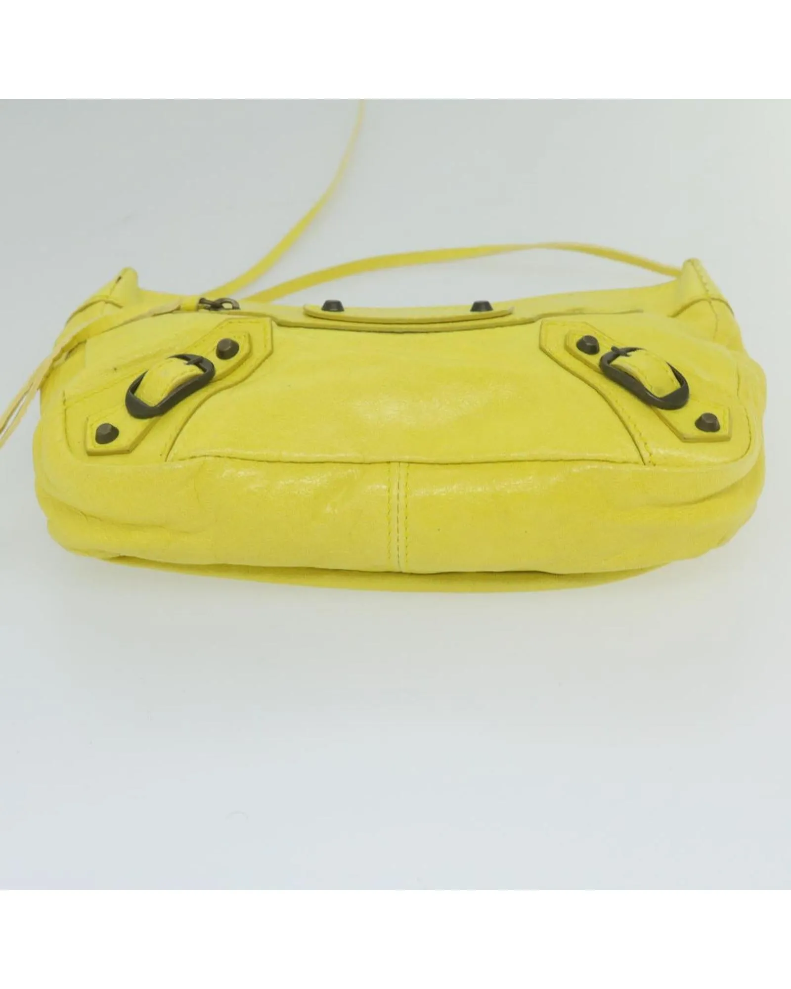 Yellow Leather Pouch with Accessory and Serial No.